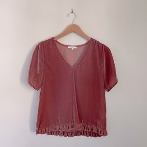 Madewell Velvet Top